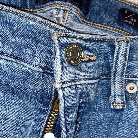 Lucky Brand jeans mid rise super skinny Ava raw hem size 6/28 ankle fit - Picture 4 of 9